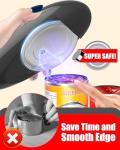 One Touch Electric Can Opener Fits Almost All Can Sizes for Seniors with Arthritis, Hand Held Battery Operated Can Opener with Smooth Edge, Food Safe Kitchen Gadgets Automatic Can Opener for Kitchen