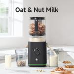 VANDISELL Juicer Machines, 3-in-1 Cold Press Juicer with 6.5" Large Feed Chute for Whole Fruits & Vegetables, 100oz Large Capacity for Family Use, Easy to Clean, Black