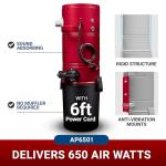 Drainvac Broan-nutone 650 Air watts Residential Central Vacuum System - Advanced HEPA Filtration with 99.97% dust and microparticle Capture, Anti-Vibration, Powerful Suction