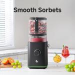 VANDISELL Juicer Machines, 3-in-1 Cold Press Juicer with 6.5" Large Feed Chute for Whole Fruits & Vegetables, 100oz Large Capacity for Family Use, Easy to Clean, Black