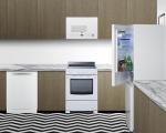 Summit 24" Bottom Freezer Refrigerator, Counter Depth Refrigerator- Freezer, Energy Star, White - FFBF121WLHD (Left Hand Door)
