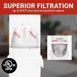 Drainvac Broan-nutone 650 Air watts Residential Central Vacuum System - Advanced HEPA Filtration with 99.97% dust and microparticle Capture, Anti-Vibration, Powerful Suction