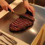 Cutting Board for Kitchen, Food Grade Stainless Steel Cutting Board with Lip, Metal Chopping Board for Meat, Fruits, Vegetables, Bread, and Baking (60 x 40cm/23.6 x 15.7 in)