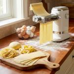 GVODE Electric Pasta Maker - 3-in-1 All Metal Pasta Sheet Roller & Cutter Set 700W Max Motor, includes Fettuccine & Spaghetti Maker with Cleaning Brush and Roller Guider, Stainless Steel Silver