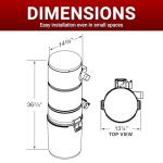 Drainvac Broan-nutone 650 Air watts Residential Central Vacuum System - Advanced HEPA Filtration with 99.97% dust and microparticle Capture, Anti-Vibration, Powerful Suction