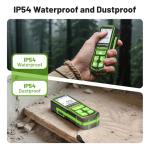 395FT Bluetoothed Green Laser Measuring Tool with Angle Sensor, Huepar 1/16in Accuracy Laser Distance Measurement Tool, Digital Laser Room Measuring Device, Laser Distance Meters