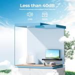 Electactic 2.1 Cu.ft Small Freezer, Mini Upright Freezer with 7 Adjustable Thermostat, Removable Shelves, Reversible Single Door, for Bedroom/Home/Dorms/Apartment (White)