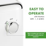 GVODE 5-in-1 Electric Cheese Grater and Vegetable Slicer – 700W Powerful Rotary Grater for the Kitchen with Multiple Attachments, White