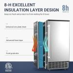 Under Counter Ice Maker – 80Lbs/Day, Auto-Clean