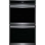 Gallery 30 in. Double Electric Built-in Wall Oven with Total Convection in Smudge-Proof Black Stainless Steel