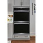 Gallery 30 in. Double Electric Built-in Wall Oven with Total Convection in Smudge-Proof Black Stainless Steel