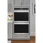 Gallery 30 in. Double Electric Built-in Wall Oven with Total Convection in Smudge-Proof Black Stainless Steel