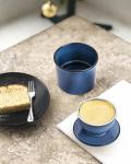 Jersinwei French Butter Dish, Butter Crock for Counter with Water Line, Ceramic Butter Keeper for Spreadable Butter - Chrismas Gift Home Kitchen Decor - Reactive Glaze Collection - Blue