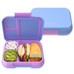 Bentgo Pop - Leak-Proof Lunch Box & Removable Divider for Ages 8+ & Teens - Lunch Container Holds 5 Cups of Food; 3-4 Compartments; Microwave/Dishwasher Safe; 2 Year Warranty (Periwinkle/Pink)