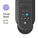 Keurig K-Mini Mate Plus Single-Serve K-Cup Pod Coffee Maker, Compact, 3 Cup Sizes, Brew Over Ice and Strong Button Features, 50 oz Removable Reservoir, Matte Black