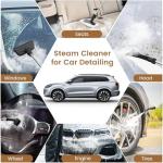 2500W Handheld Steam Cleaner, 3-Level Adjustable Steam Cleaner for Home with 21 Accessories, Multipurpose Portable Steamer Cleaning for Car,Floor,Furniture,Tile,Grout,Couch,Fast Heat-Up (Green)