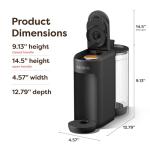 Keurig K-Mini Mate Plus Single-Serve K-Cup Pod Coffee Maker, Compact, 3 Cup Sizes, Brew Over Ice and Strong Button Features, 50 oz Removable Reservoir, Matte Black