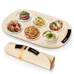 IGREEN Food Warming Mat – Portable Electric Warming Tray, Rollable Silicone Heating Pad with 3 Heat Settings & Auto Shut-Off – Buffet & Kitchen Food Warmer for Parties, Family Meals & Everyday Use