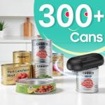 Electric Can Opener, Auto-Stop, Rechargeable, Side-Cut Smooth Edge, Hands Free Automatic Can Opener for Seniors & Arthritis Patients (Black)