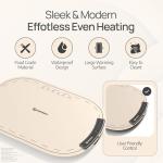 IGREEN Food Warming Mat – Portable Electric Warming Tray, Rollable Silicone Heating Pad with 3 Heat Settings & Auto Shut-Off – Buffet & Kitchen Food Warmer for Parties, Family Meals & Everyday Use
