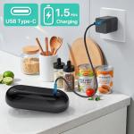 Electric Can Opener, Auto-Stop, Rechargeable, Side-Cut Smooth Edge, Hands Free Automatic Can Opener for Seniors & Arthritis Patients (Black)