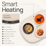 IGREEN Food Warming Mat – Portable Electric Warming Tray, Rollable Silicone Heating Pad with 3 Heat Settings & Auto Shut-Off – Buffet & Kitchen Food Warmer for Parties, Family Meals & Everyday Use