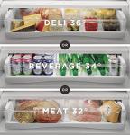 GE PROFILE PYE22KYNFS 36" Counter-Depth Bottom Freezer with French Door Twin Chill Evaporator Quick Space Shelf and LED Lighting in Fingerprint Resistant Stainless Steel