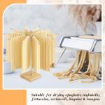 Tioncy 13 Pcs Pasta Making Tool Include Stainless Steel Pasta Drying Rack Gnocchi Board with Roller Ravioli Rolling Pin Pasta Tong Dough Scraper Ravioli Stamp Empanadas Press Mold Maker for Kitchen