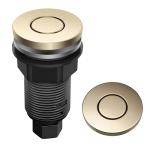 KRAUS Flat-Top Garbage Disposal Air Switch Button in Spot-Free Antique Champagne Bronze, KWDB-20SFACB