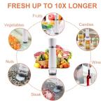 Handheld Vacuum Sealer, Detachable & Easy to Clean, Includes 30 Reusable Bags, Portable Food Saver, Extends Freshness 10x, Auto Power Off, for Kitchen, Travel & Outdoor
