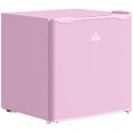HOMCOM Mini Freezer Countertop, 1.1 Cu.Ft Compact Upright Freezer with Removable Shelves, Reversible Door for Home, Dorm, Apartment and Office, Pink