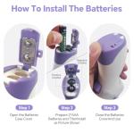 No-Touch Forehead Thermometer for Adults and Kids, Digital Thermometers with Fever Alarm, 3 Backlit and 32 Memories Fast Accurate Results, Easy for All Ages, Basal Thermometer