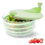 Salad Spinner, Large Vegetable Washer and Dryer with Easy Crank Handle, 3Qt Capacity Lettuce Spinner for Washing, Spinning & Drying Salad Greens, Fruits & Vegetables