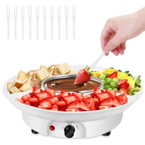Mini Electric Chocolate Melting Pot with Forks