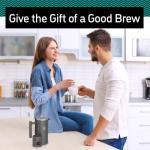 Coffee Gator 34oz French Press with Travel Canister