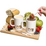 Evelots Mini Fondue Set for Chocolate and Cheese