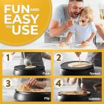 Nonstick Electric Crepe and Pancake Maker