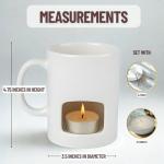 Evelots Mini Fondue Set for Chocolate and Cheese