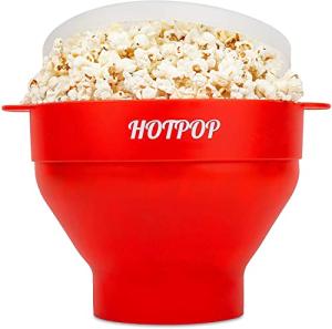 HotPop Silicone Microwave Popcorn Maker - Red