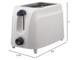Brentwood 2-Slice Cool Touch Toaster, White