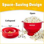 HotPop Silicone Microwave Popcorn Maker - Red