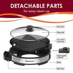 Elite Gourmet 12" Smokeless Indoor Electric Grill