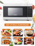Commercial CHEF 900W Countertop Microwave Oven, White