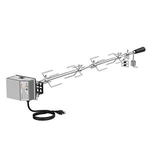Universal Grill Rotisserie Kit with Stainless Steel Motor