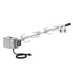 Universal Grill Rotisserie Kit with Stainless Steel Motor