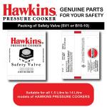 Hawkins Safety Valve for Pressure Cookers 1.5-14L