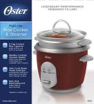 Oster 6-Cup Red Rice Cooker and Steamer