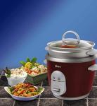 Oster 6-Cup Red Rice Cooker and Steamer