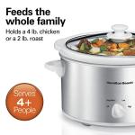 Hamilton Beach 4-Quart Slow Cooker with Glass Lid