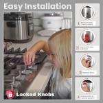 Safe Silicone Gas Stove Knob Locks for Kids